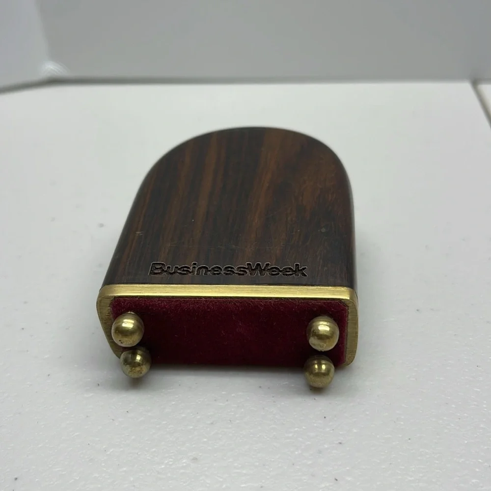 Elegant Gold and Brown Table Clock. New battery